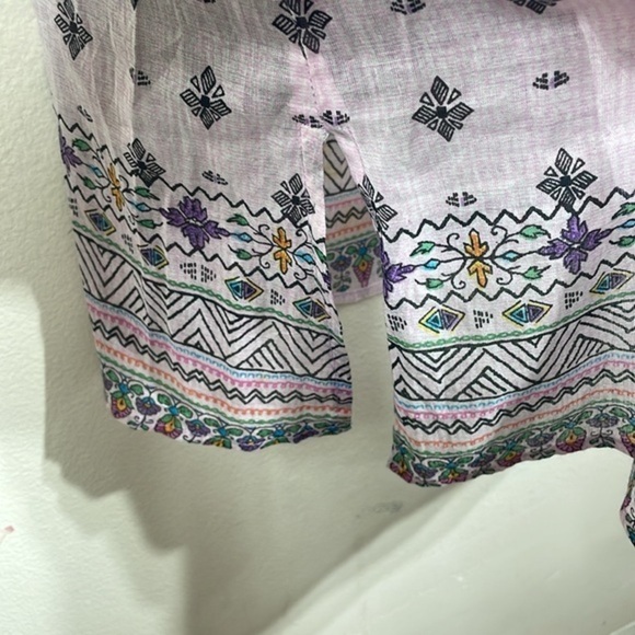 (E1) Debbie Katz, embroidered dress with stones and sequins, 100% cotton, size S - Picture 5 of 12